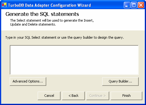 TurboDB Data Adapter Wizard