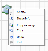 Same context menu as above, showing only granted menu items
